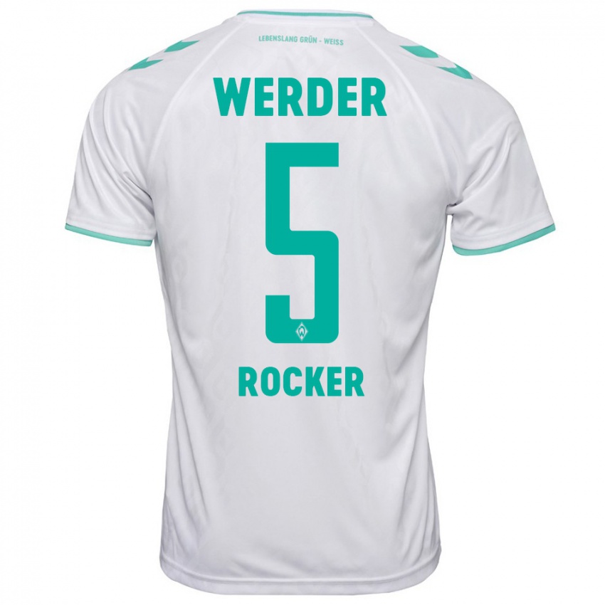 Hombre Camiseta Cimo Röcker #5 Blanco 2ª Equipación 2023/24 La Camisa