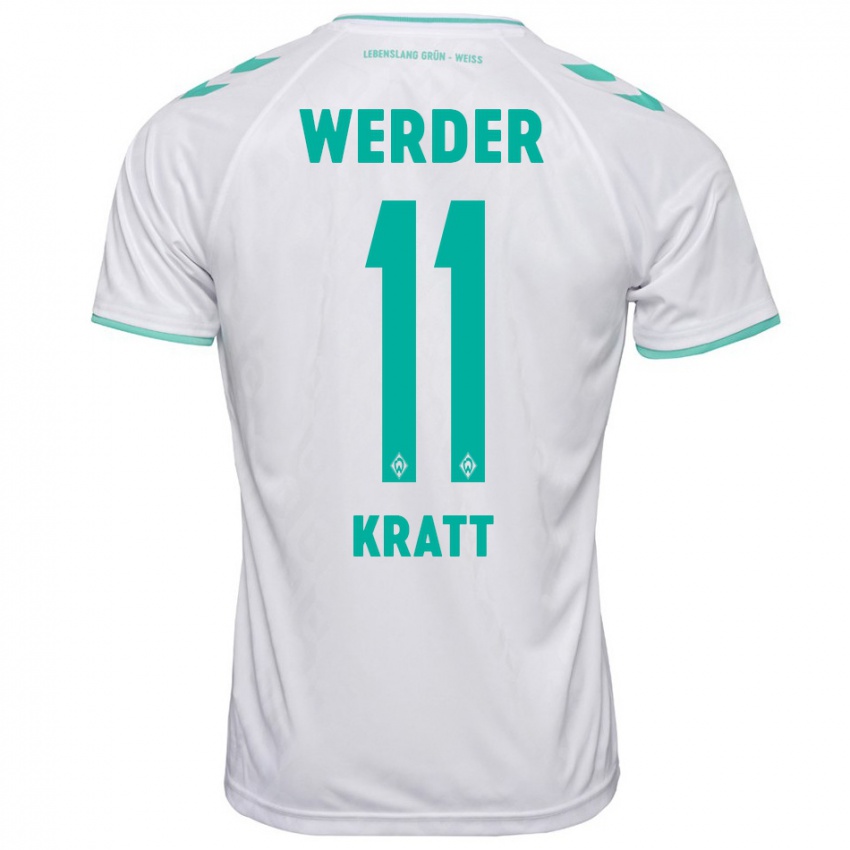 Hombre Camiseta Ronan Kratt #11 Blanco 2ª Equipación 2023/24 La Camisa