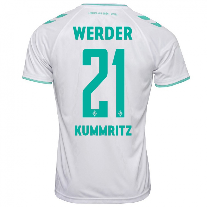 Hombre Camiseta Liam Kümmritz #21 Blanco 2ª Equipación 2023/24 La Camisa