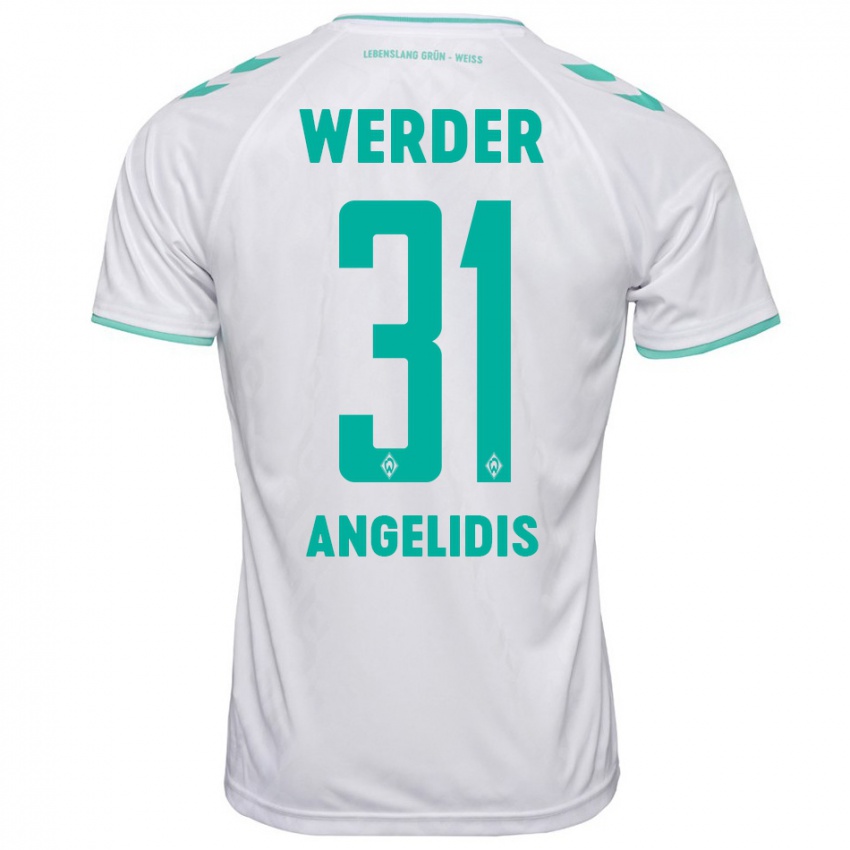 Hombre Camiseta Spyros Angelidis #31 Blanco 2ª Equipación 2023/24 La Camisa