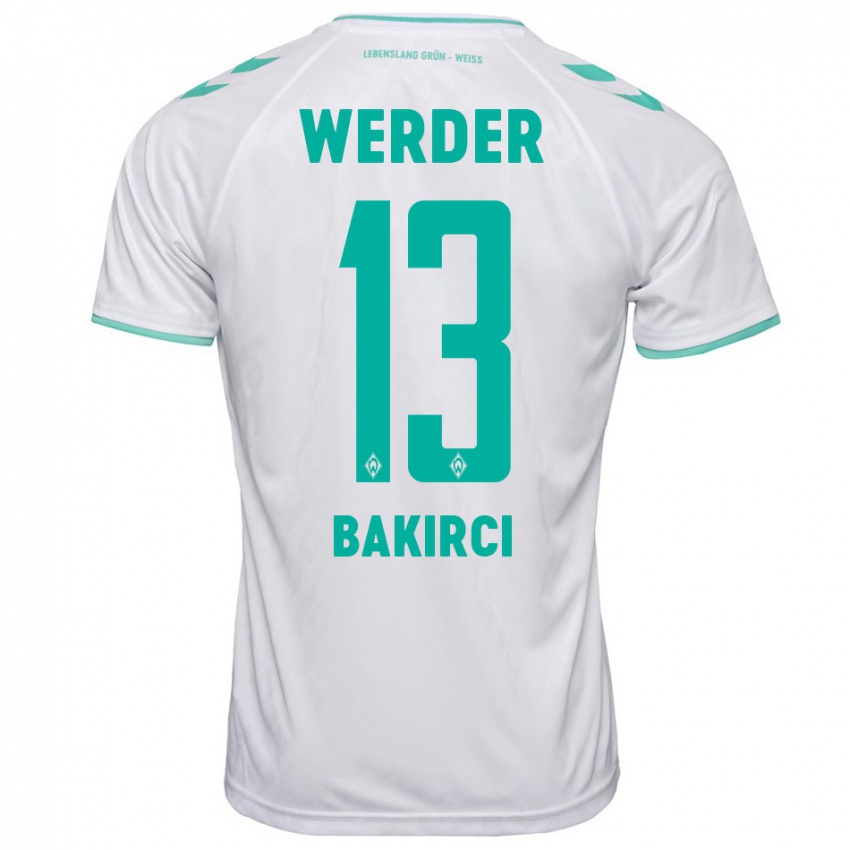 Hombre Camiseta Yunus Bakirci #13 Blanco 2ª Equipación 2023/24 La Camisa