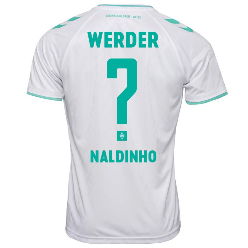 Hombre Camiseta Naldinho #0 Blanco 2ª Equipación 2023/24 La Camisa