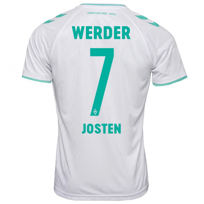 Hombre Camiseta Lisa Josten #7 Blanco 2ª Equipación 2023/24 La Camisa