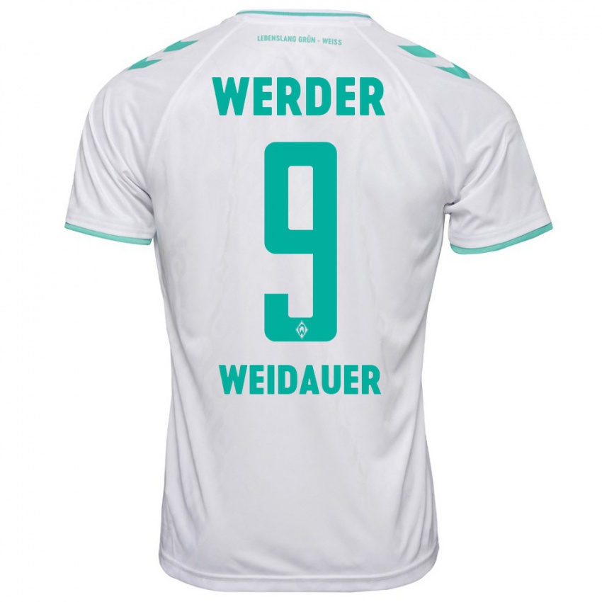 Hombre Camiseta Sophie Weidauer #9 Blanco 2ª Equipación 2023/24 La Camisa