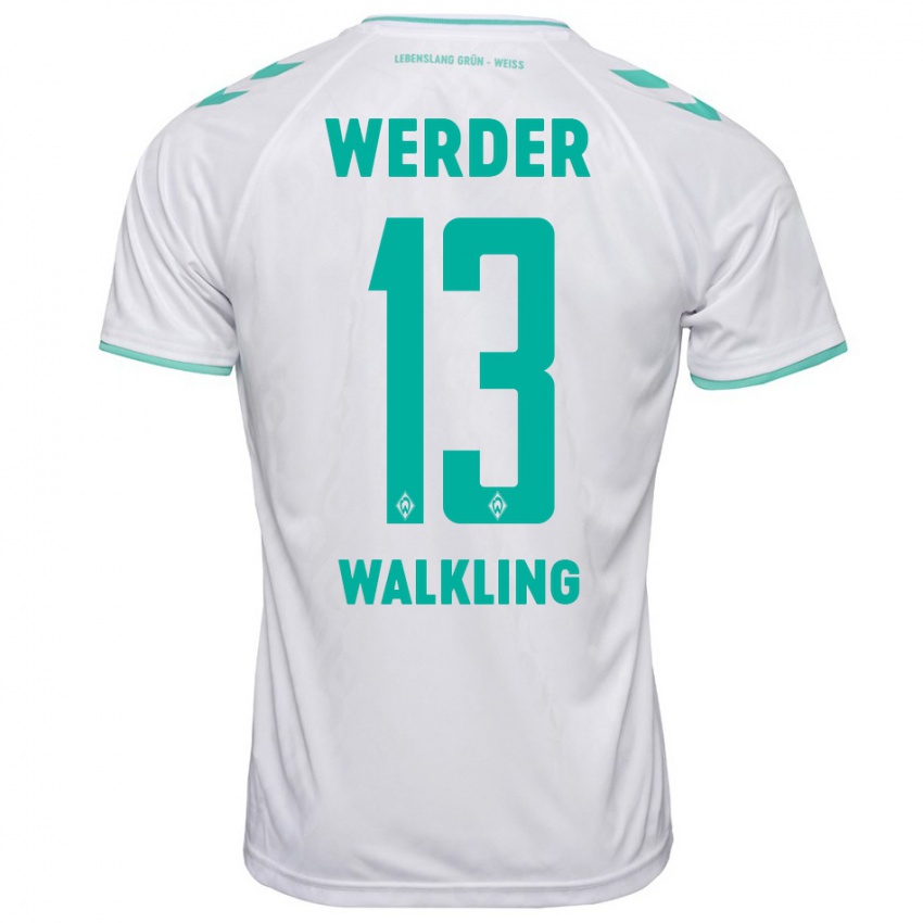 Hombre Camiseta Ricarda Walkling #13 Blanco 2ª Equipación 2023/24 La Camisa