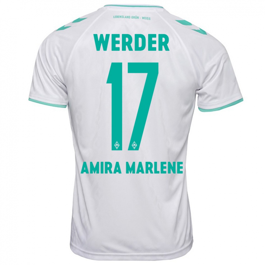 Hombre Camiseta Amira Marlene Dahl #17 Blanco 2ª Equipación 2023/24 La Camisa