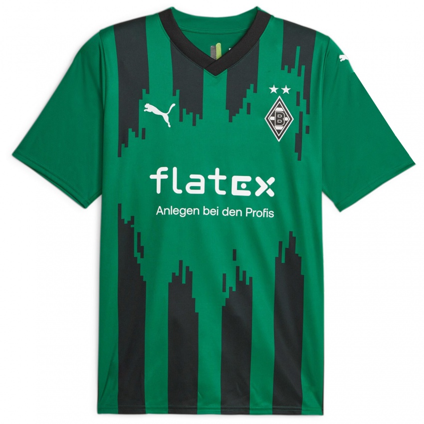 Hombre Camiseta Michael Nduka #0 Verde Negro 2ª Equipación 2023/24 La Camisa