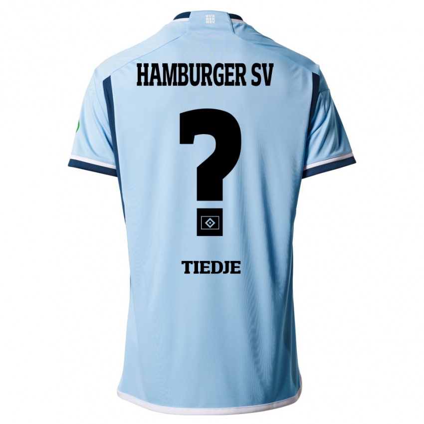 Hombre Camiseta Patrick Tiedje #0 Azul 2ª Equipación 2023/24 La Camisa