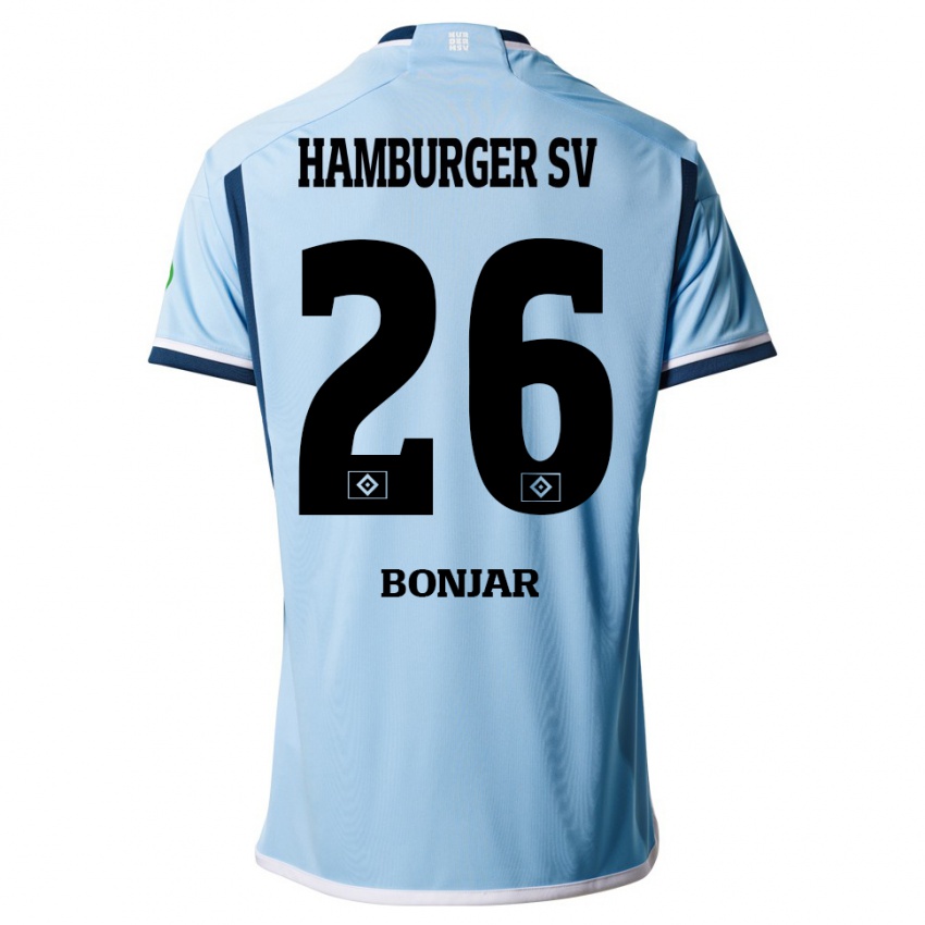 Hombre Camiseta Amir Bonjar #26 Azul 2ª Equipación 2023/24 La Camisa