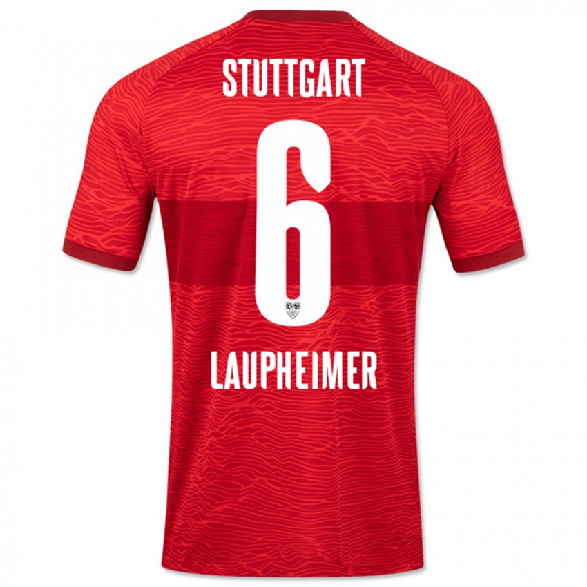 Hombre Camiseta Lukas Laupheimer #6 Rojo 2ª Equipación 2023/24 La Camisa