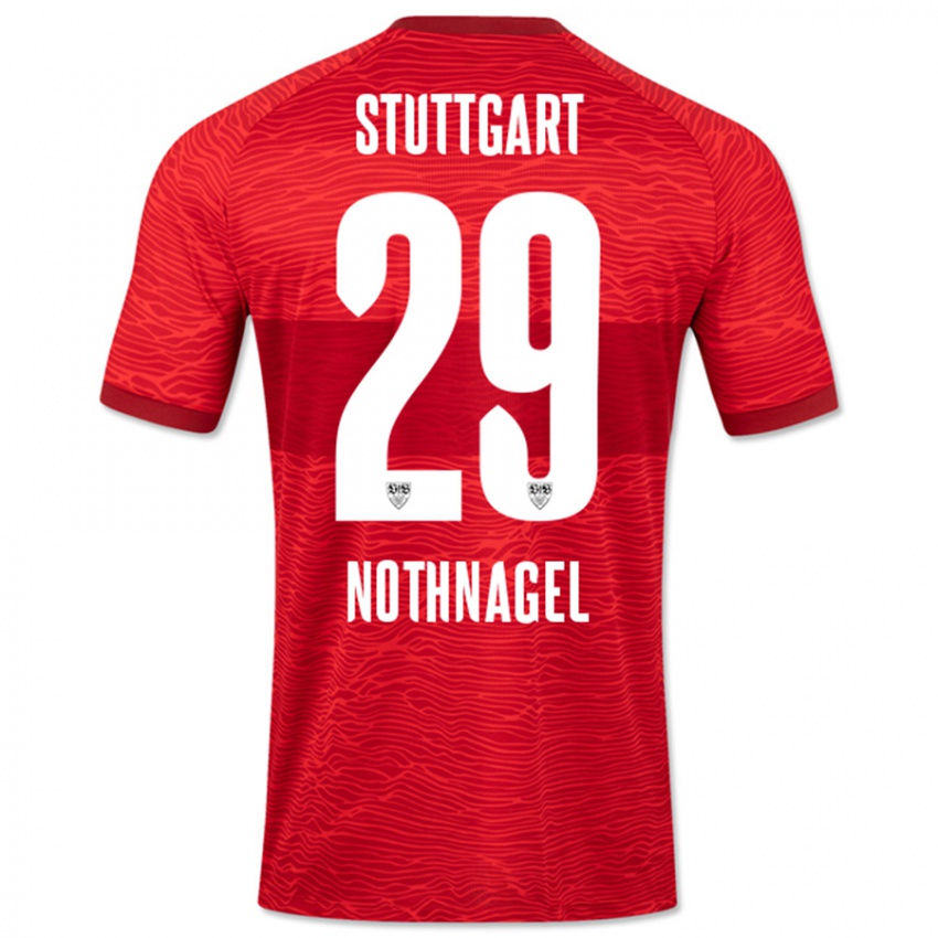 Hombre Camiseta Dominik Nothnagel #29 Rojo 2ª Equipación 2023/24 La Camisa