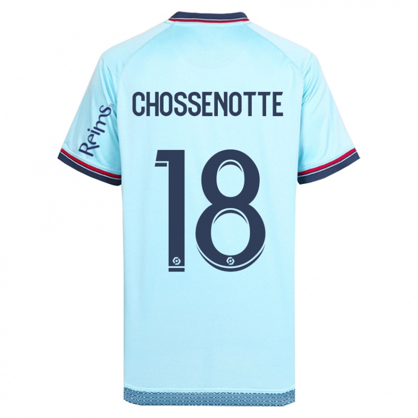 Hombre Camiseta Shana Chossenotte #18 Cielo Azul 2ª Equipación 2023/24 La Camisa