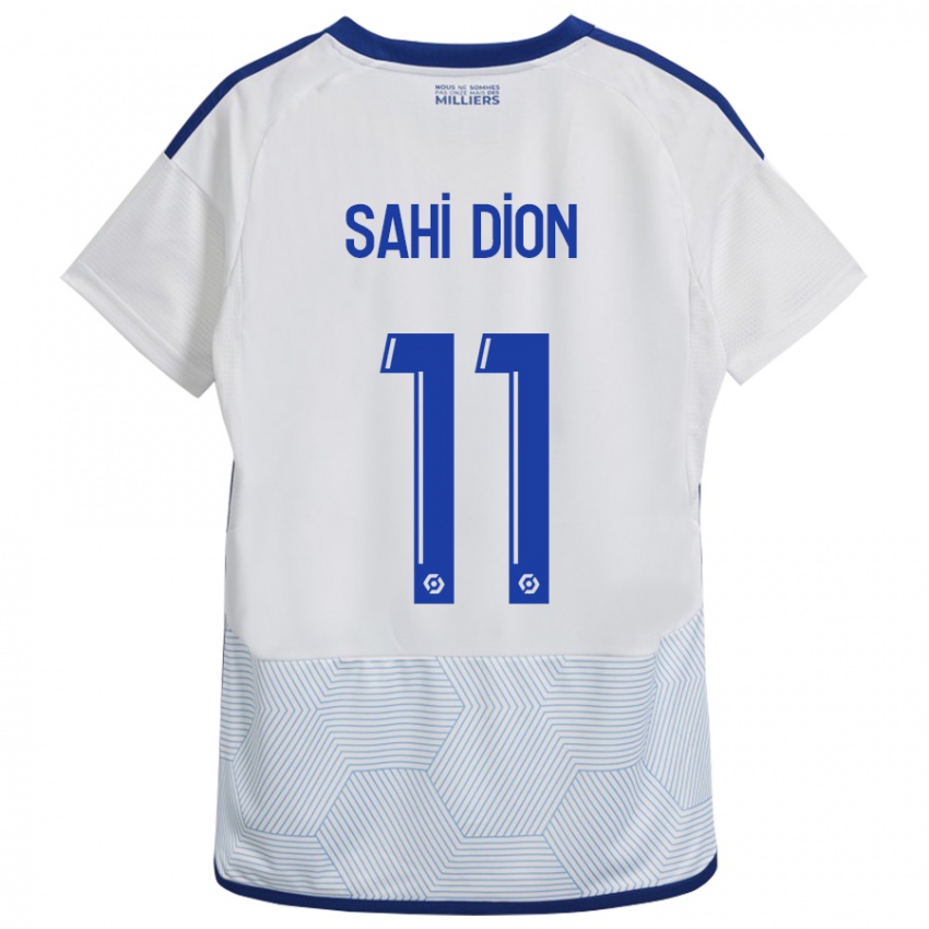 Hombre Camiseta Moïse Sahi Dion #11 Blanco 2ª Equipación 2023/24 La Camisa