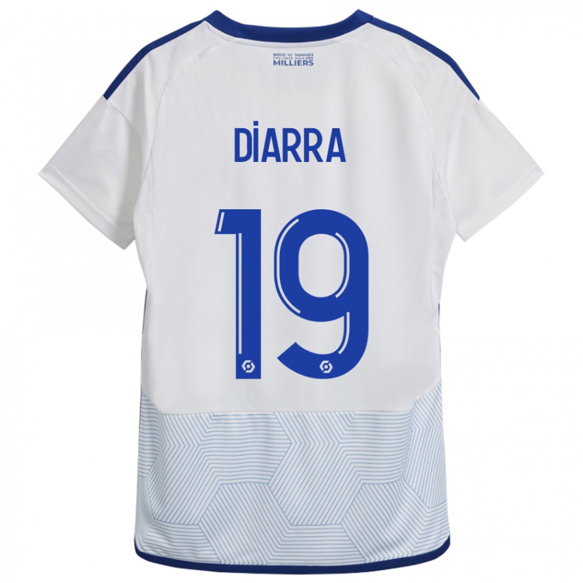 Hombre Camiseta Habib Diarra #19 Blanco 2ª Equipación 2023/24 La Camisa