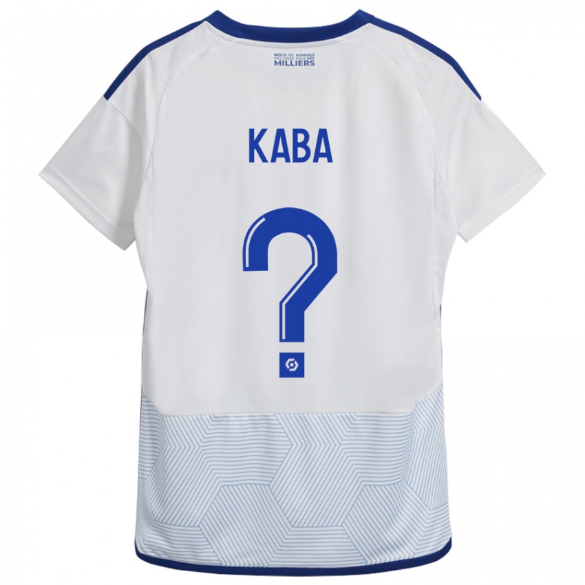 Hombre Camiseta Kanfory Kaba #0 Blanco 2ª Equipación 2023/24 La Camisa