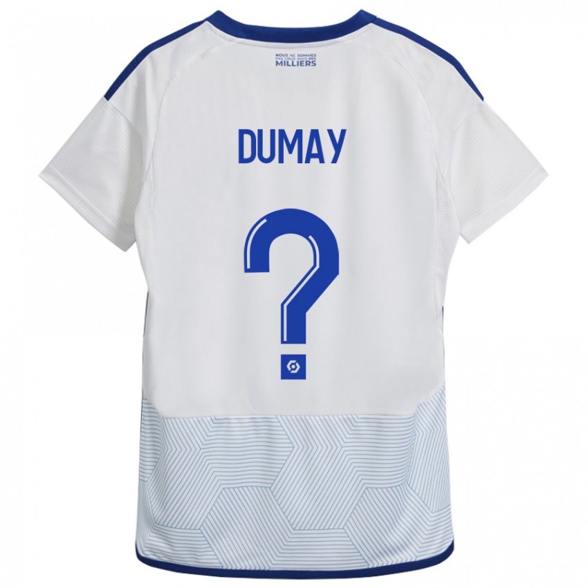 Hombre Camiseta Yoann Dumay #0 Blanco 2ª Equipación 2023/24 La Camisa