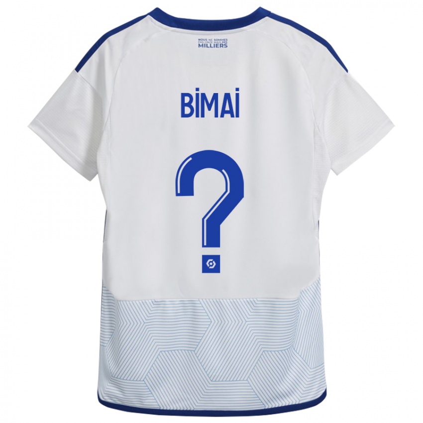 Hombre Camiseta Longin Bimai #0 Blanco 2ª Equipación 2023/24 La Camisa