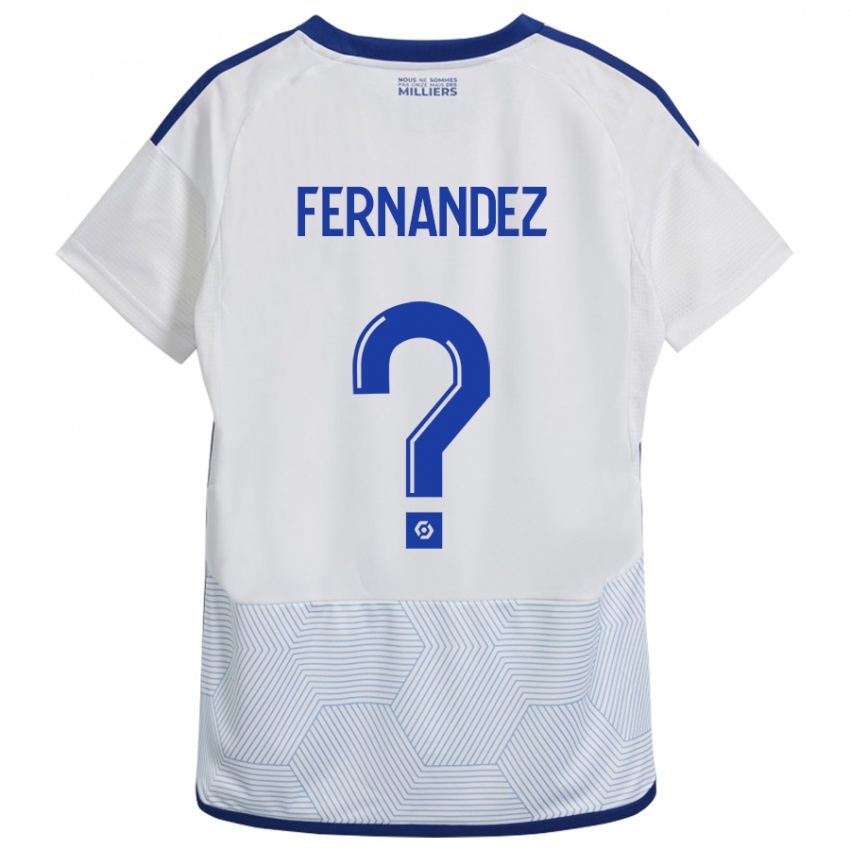 Hombre Camiseta Elies Araar Fernandez #0 Blanco 2ª Equipación 2023/24 La Camisa