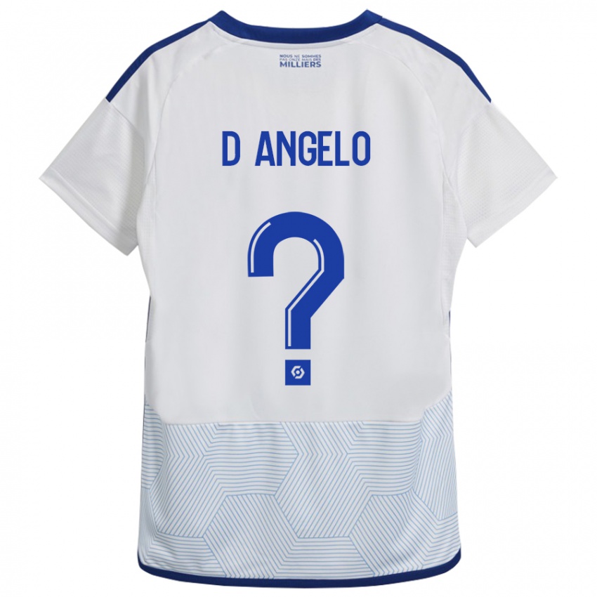 Hombre Camiseta Gianni D'angelo #0 Blanco 2ª Equipación 2023/24 La Camisa