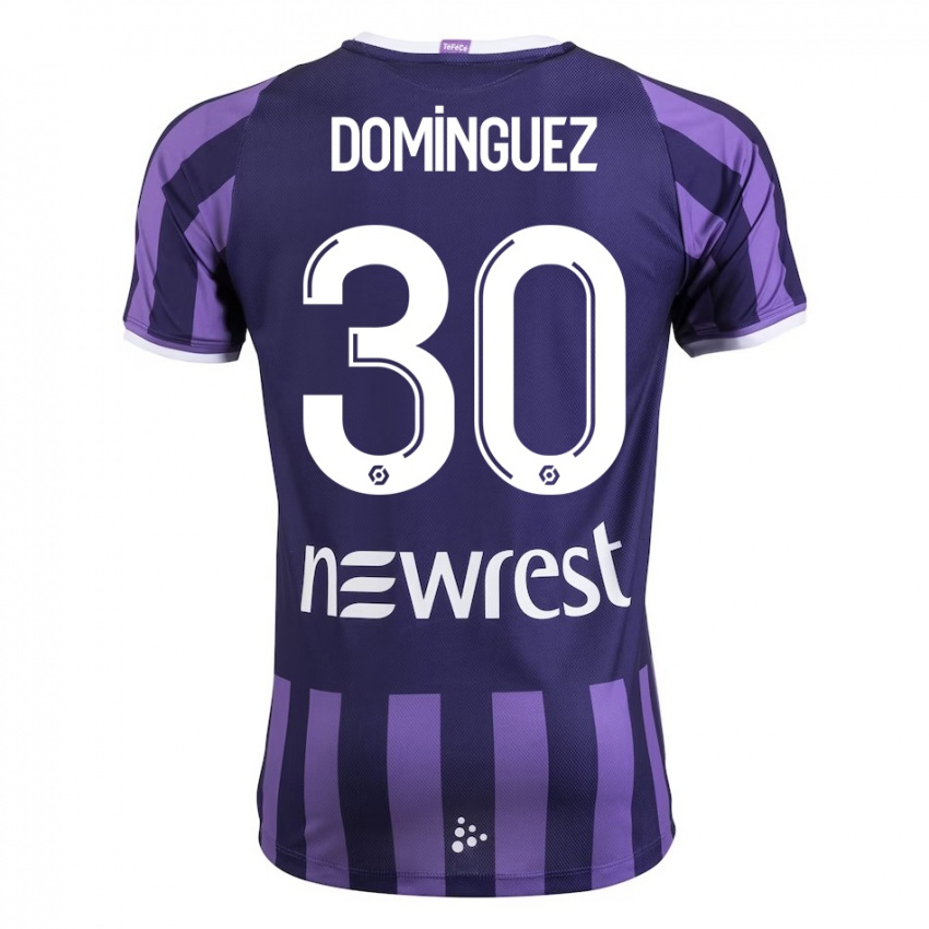 Hombre Camiseta Álex Domínguez #30 Morado 2ª Equipación 2023/24 La Camisa