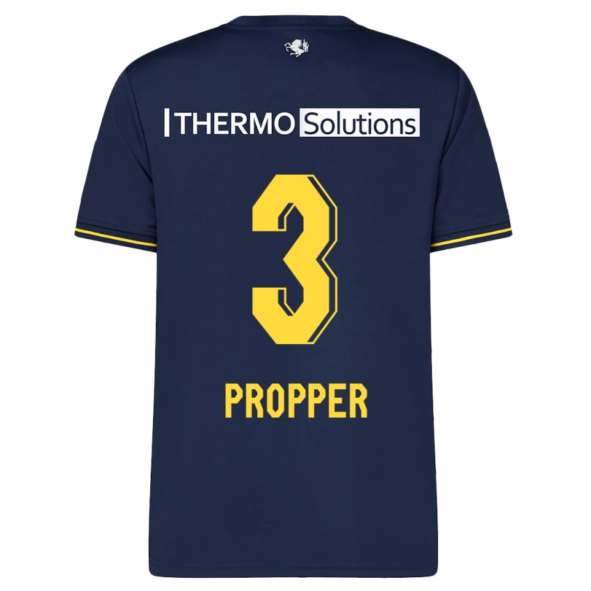 Hombre Camiseta Robin Pröpper #3 Armada 2ª Equipación 2023/24 La Camisa