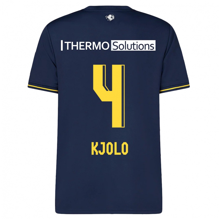 Hombre Camiseta Mathias Kjølø #4 Armada 2ª Equipación 2023/24 La Camisa