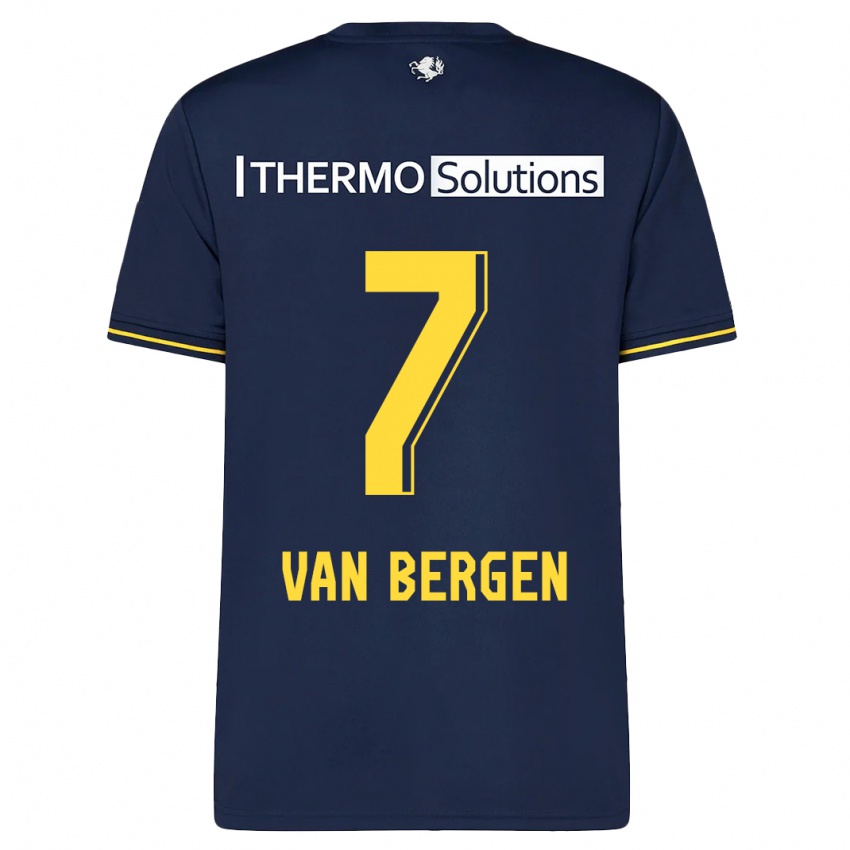 Hombre Camiseta Mitchell Van Bergen #7 Armada 2ª Equipación 2023/24 La Camisa