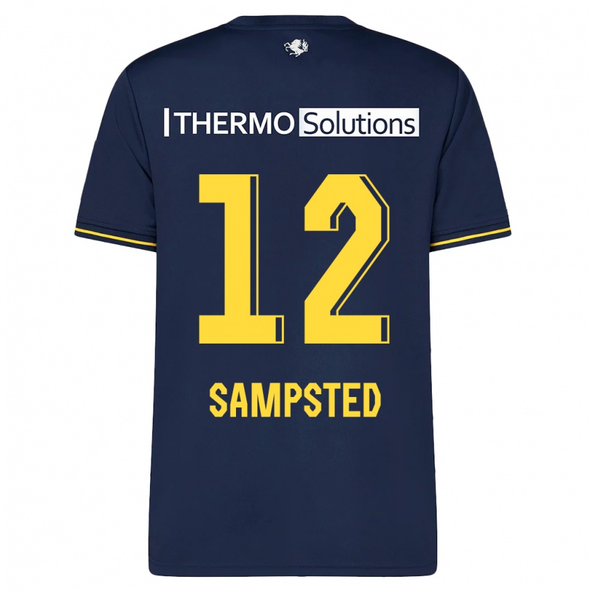 Hombre Camiseta Alfons Sampsted #12 Armada 2ª Equipación 2023/24 La Camisa