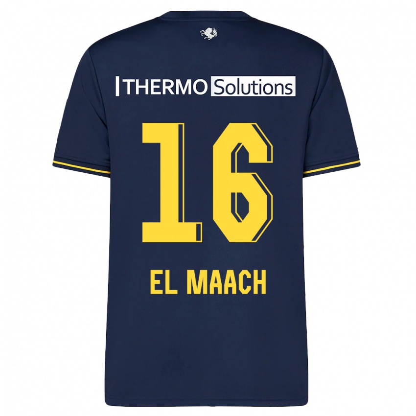 Hombre Camiseta Issam El Maach #16 Armada 2ª Equipación 2023/24 La Camisa