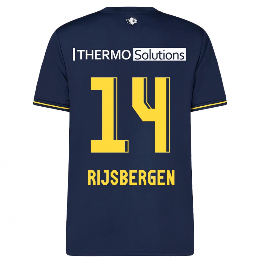 Hombre Camiseta Liz Rijsbergen #14 Armada 2ª Equipación 2023/24 La Camisa