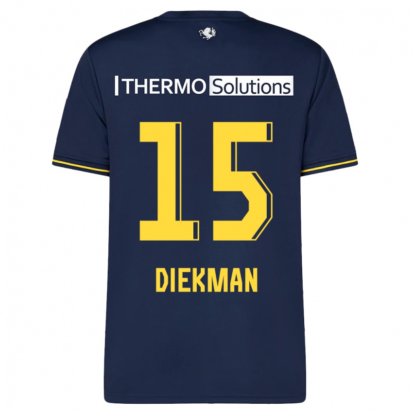 Hombre Camiseta Jill Diekman #15 Armada 2ª Equipación 2023/24 La Camisa