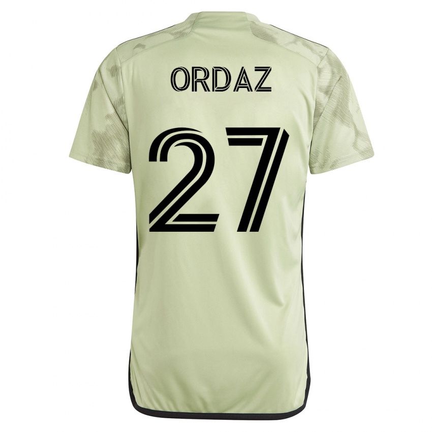 Hombre Camiseta Nathan Ordaz #27 Verde 2ª Equipación 2023/24 La Camisa