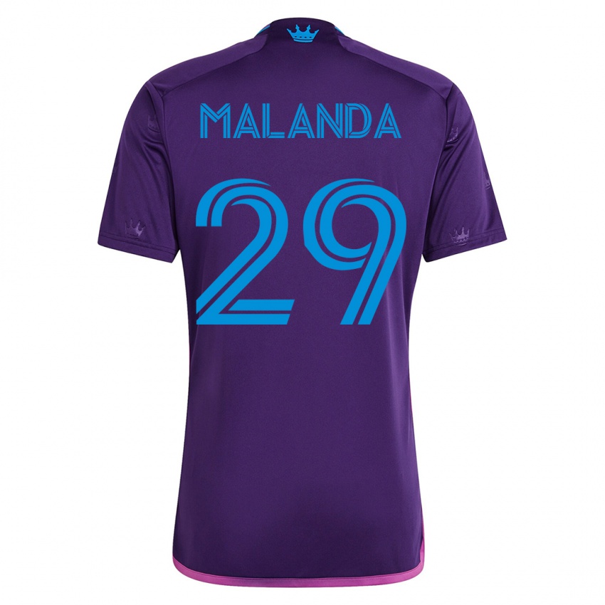 Hombre Camiseta Adilson Malanda #29 Violeta 2ª Equipación 2023/24 La Camisa