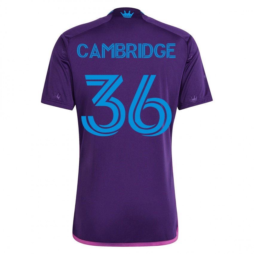 Hombre Camiseta Brandon Cambridge #36 Violeta 2ª Equipación 2023/24 La Camisa