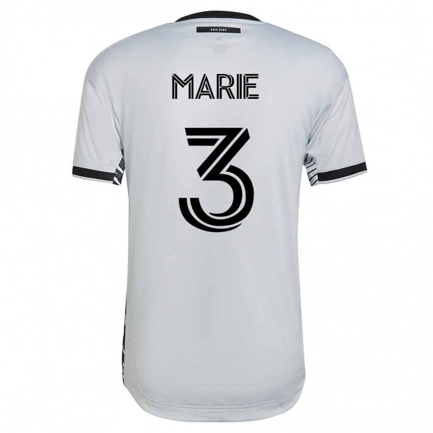 Hombre Camiseta Paul Marie #3 Blanco 2ª Equipación 2023/24 La Camisa
