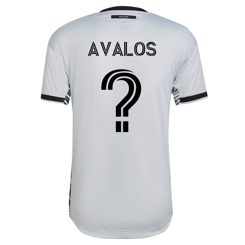 Hombre Camiseta Marcelo Avalos #0 Blanco 2ª Equipación 2023/24 La Camisa