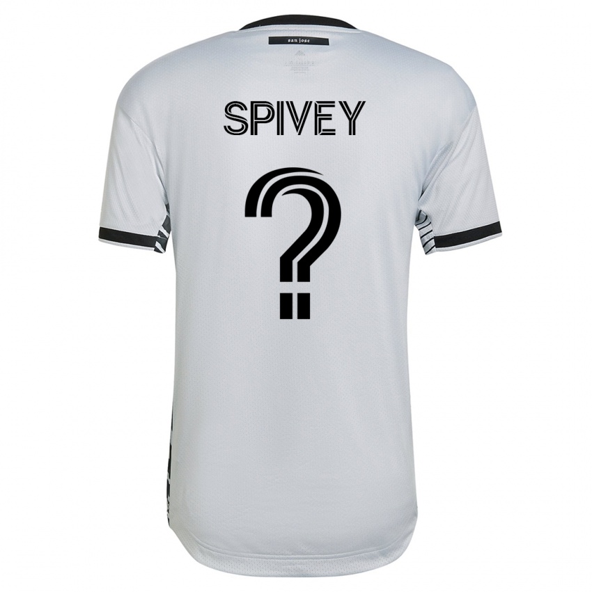 Hombre Camiseta Jermaine Spivey #0 Blanco 2ª Equipación 2023/24 La Camisa