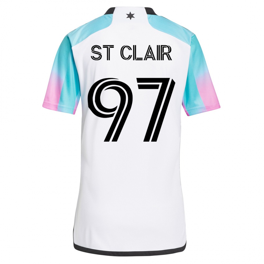 Hombre Camiseta Dayne St. Clair #97 Blanco 2ª Equipación 2023/24 La Camisa