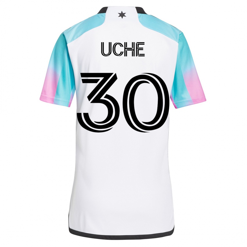 Hombre Camiseta Cc Uche #30 Blanco 2ª Equipación 2023/24 La Camisa