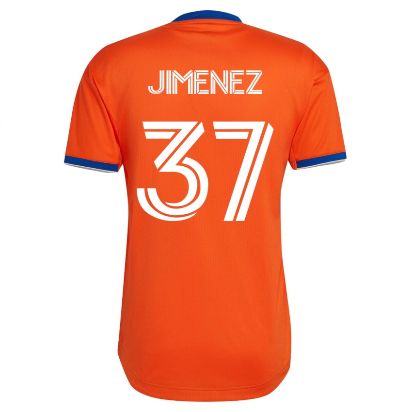 Hombre Camiseta Stiven Jimenez #37 Blanco 2ª Equipación 2023/24 La Camisa