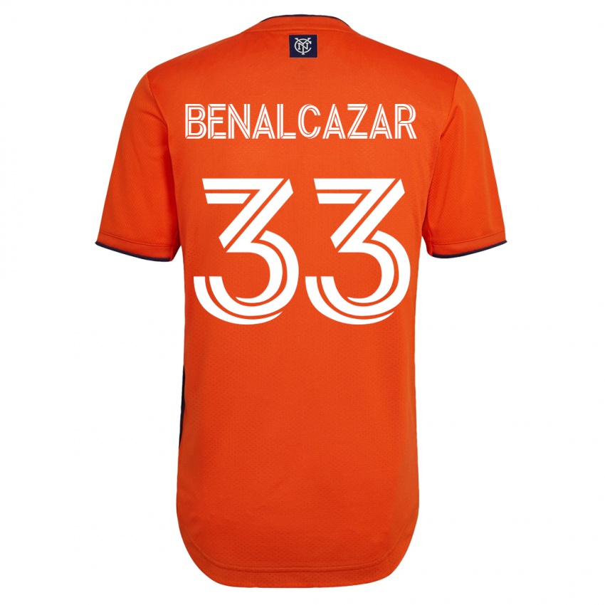 Hombre Camiseta Nico Benalcázar #33 Negro 2ª Equipación 2023/24 La Camisa