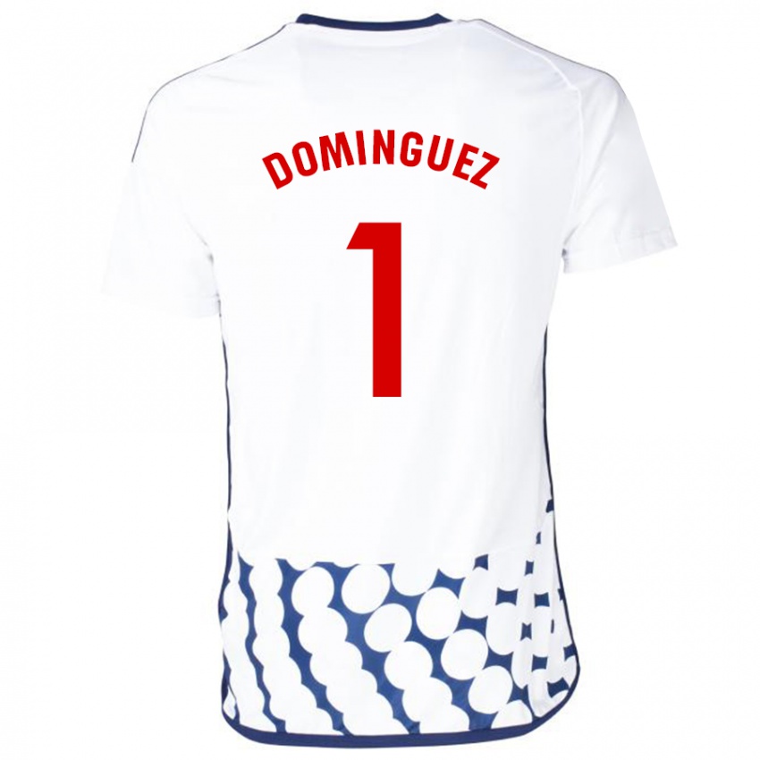 Hombre Camiseta Iago Domínguez #1 Blanco 2ª Equipación 2023/24 La Camisa