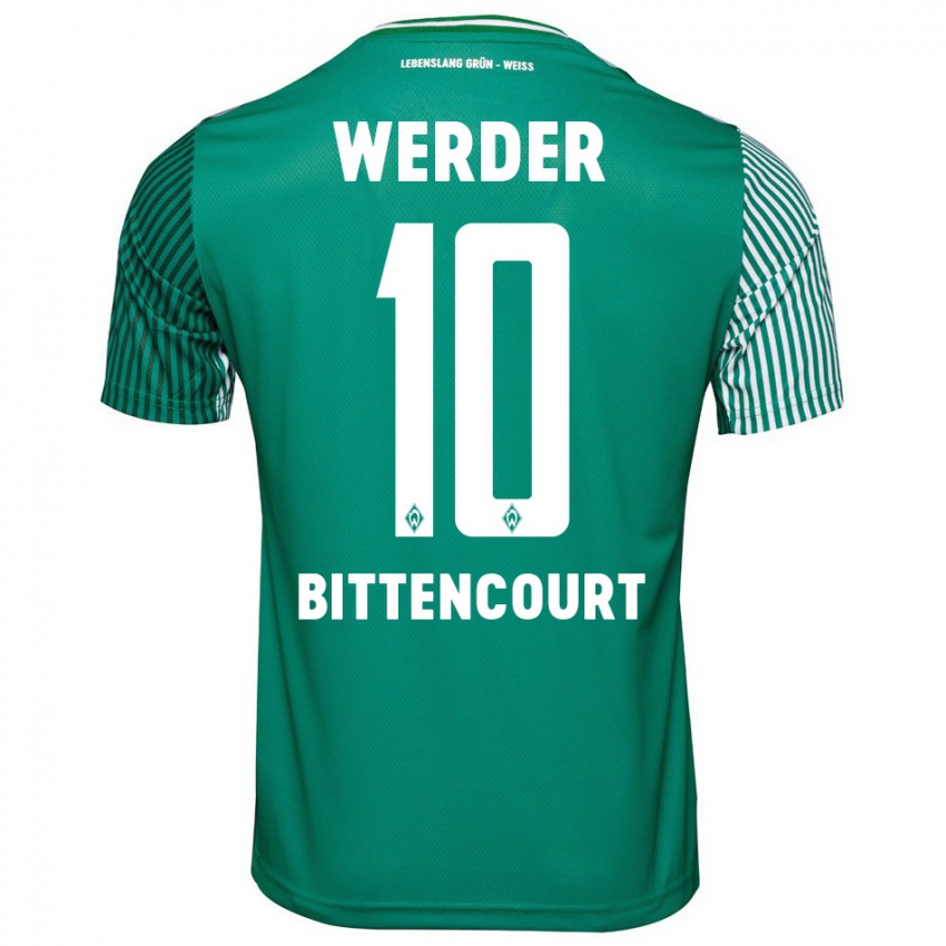 Mujer Camiseta Leonardo Bittencourt #10 Verde 1ª Equipación 2023/24 La Camisa