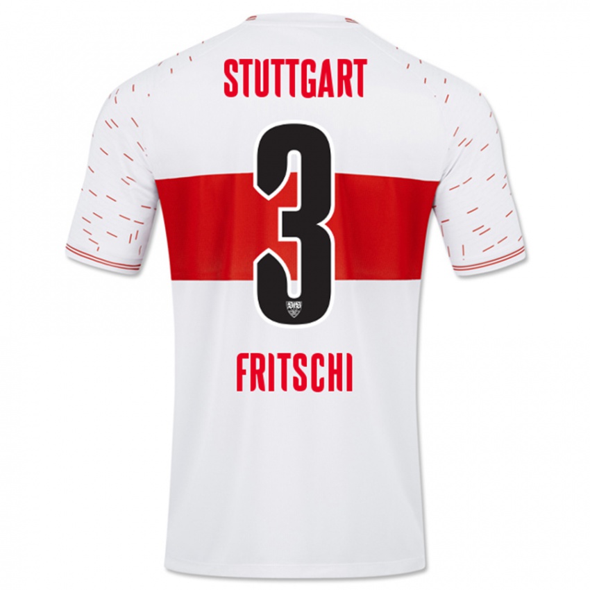 Mujer Camiseta Paulo Fritschi #3 Blanco 1ª Equipación 2023/24 La Camisa