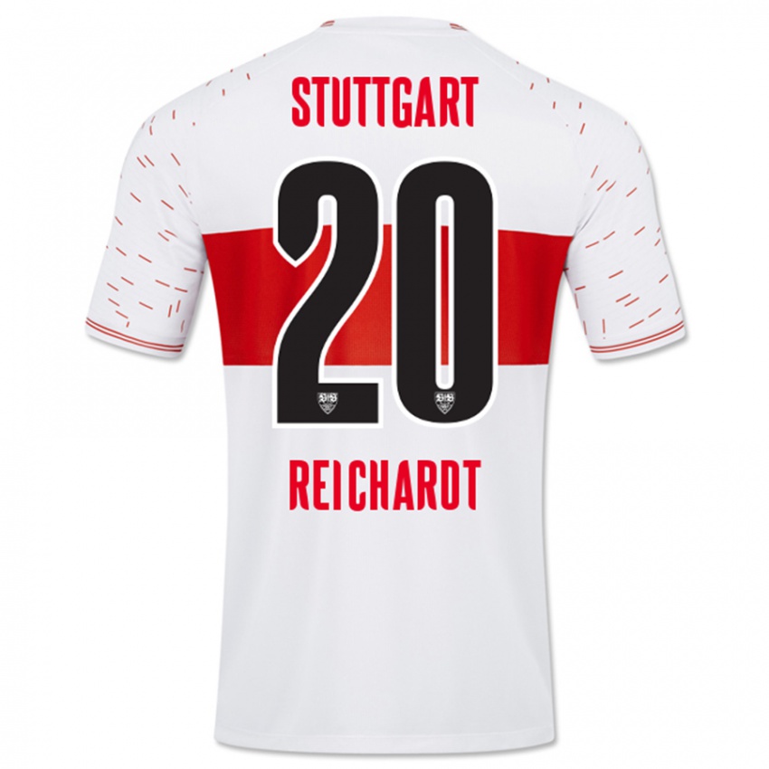 Mujer Camiseta Leon Reichardt #20 Blanco 1ª Equipación 2023/24 La Camisa