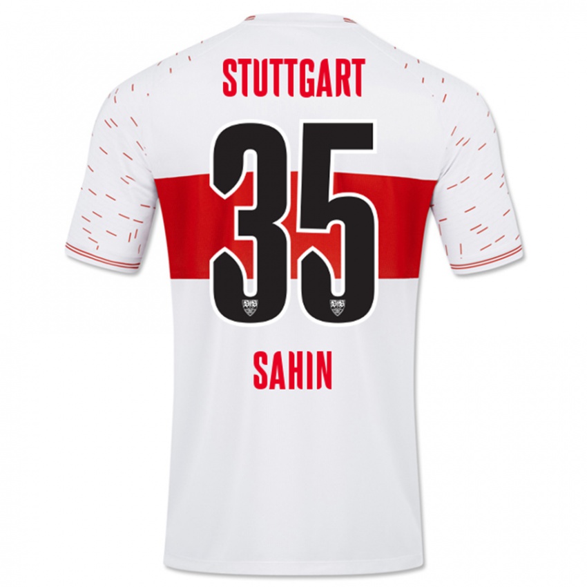 Mujer Camiseta Mehmet Sahin #35 Blanco 1ª Equipación 2023/24 La Camisa