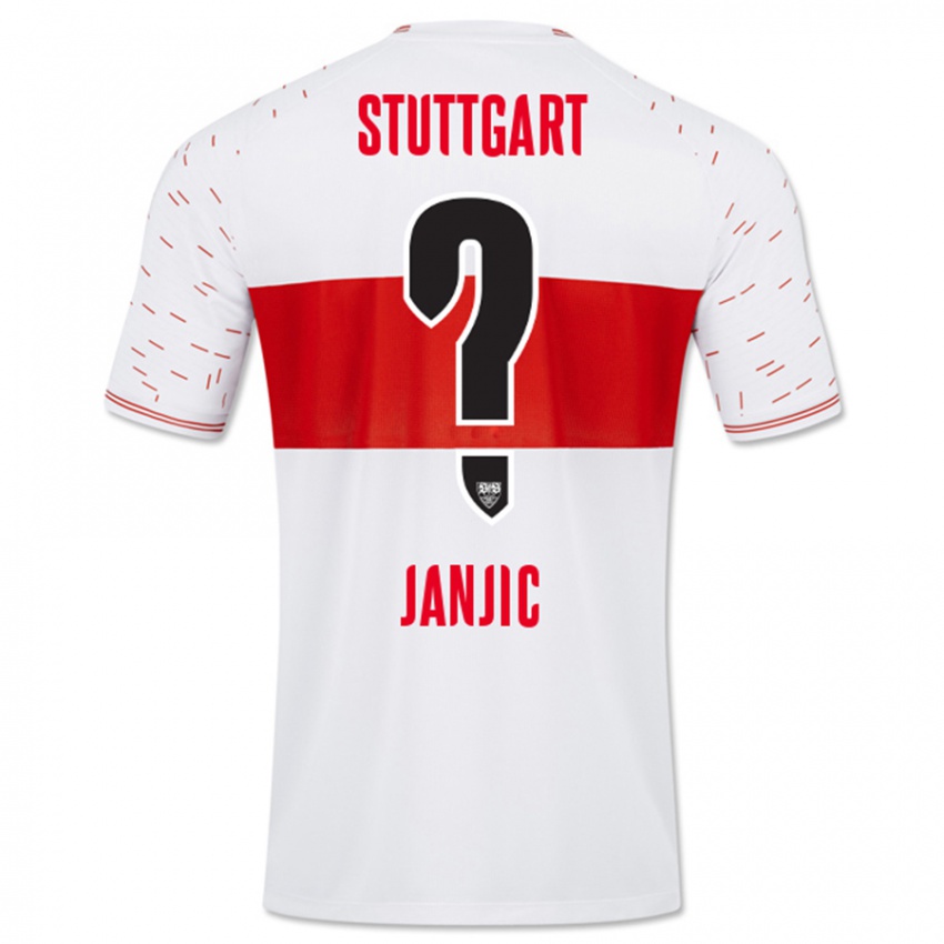 Mujer Camiseta Antonijo Janjic #0 Blanco 1ª Equipación 2023/24 La Camisa