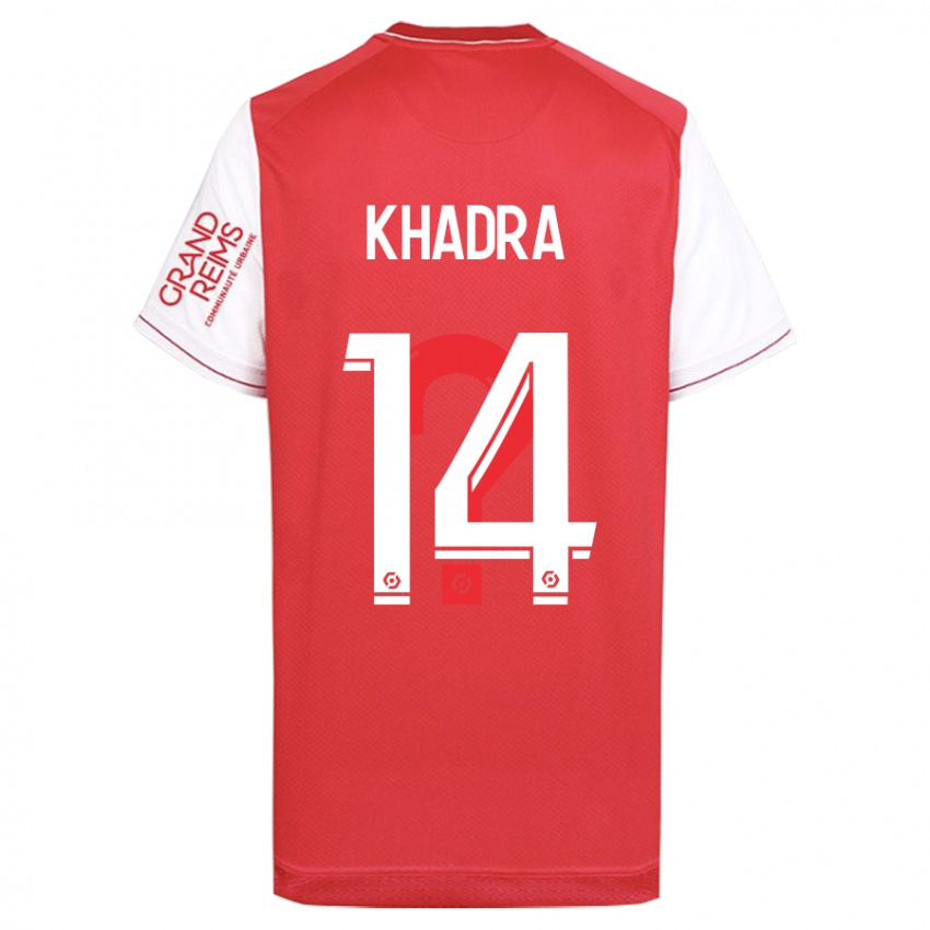 Mujer Camiseta Reda Khadra #14 Rojo 1ª Equipación 2023/24 La Camisa