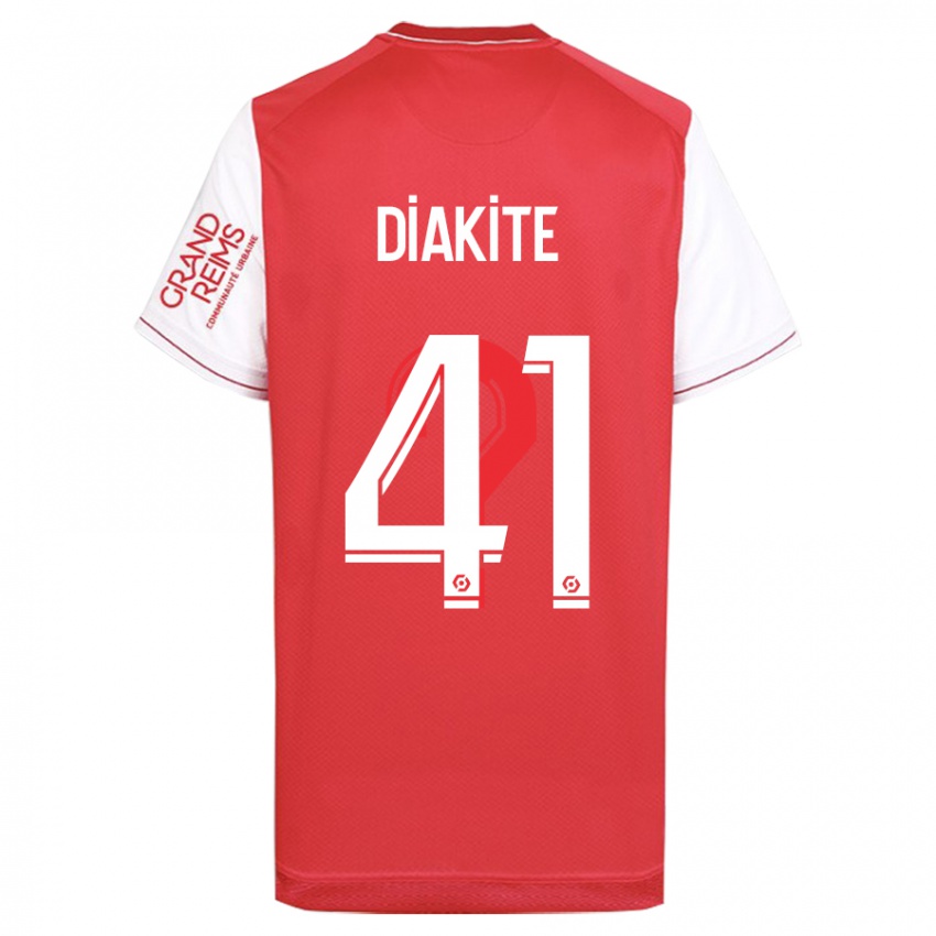 Mujer Camiseta Ibrahim Diakité #41 Rojo 1ª Equipación 2023/24 La Camisa