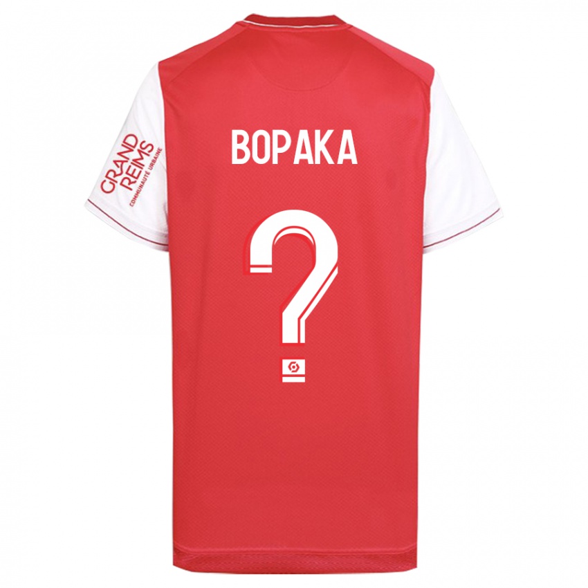 Mujer Camiseta Yohann Bopaka #0 Rojo 1ª Equipación 2023/24 La Camisa